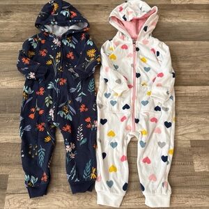 Carters sweatshirt onesie bundle